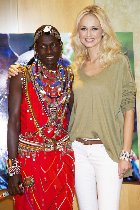 Adriana Karembeu poses with a… Masai chief? | Who2